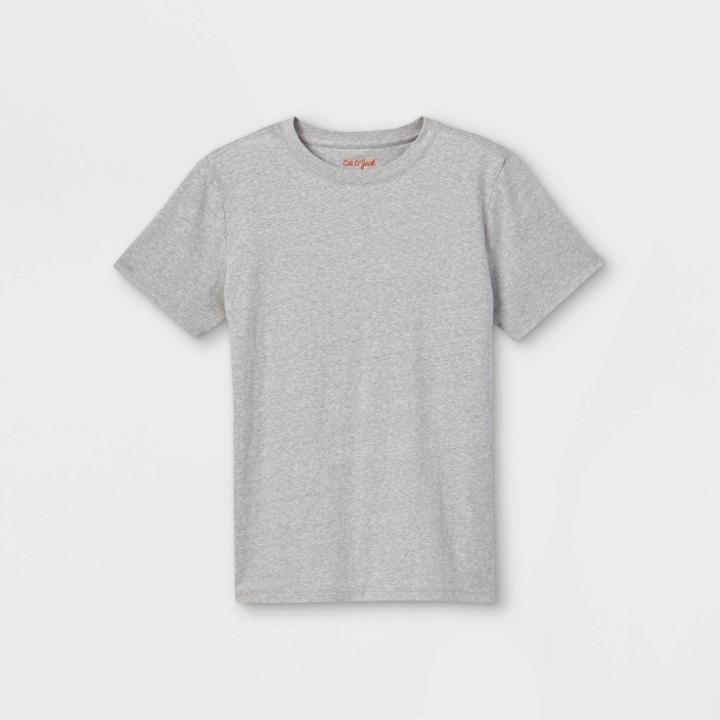 Boys' Snow Jersey Short Sleeve T-shirt - Cat & Jack Gray Heather