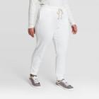 Women's Plus Size Mid-rise Jogger Pants - Universal Thread White