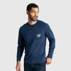 Men's United By Blue Logo Waves Long Sleeve Graphic T-shirt - Moonlit Ocean