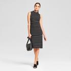 Women's Striped Knit Tank Dress - Mossimo Black