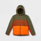 Boys' Reversible Puffer Jacket - Cat & Jack Orange