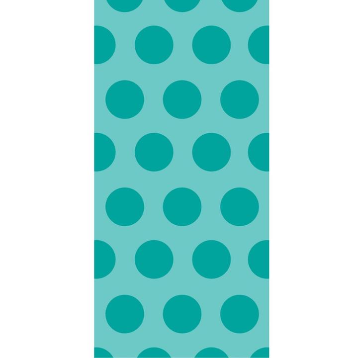 20ct Creative Converting Teal Lagoon Polka Dot Favor Bags, Green