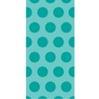 20ct Creative Converting Teal Lagoon Polka Dot Favor Bags, Green