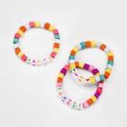Girls' 3pk Choose Happy Bracelet Set - Cat & Jack , Women's,