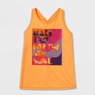 Girls' 'make Time For The Sun Shine' Graphic Tank Top - All In Motion Orange