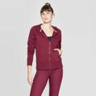 Women's Authentic Fleece Sweatshirt Full Zip - C9 Champion Dark Berry