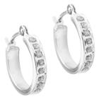 Target 14k White Gold Diamond Accent Hoop Earrings