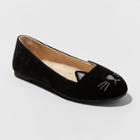 Girls' American Girl Chandra Ballet Flats - Cat & Jack Black