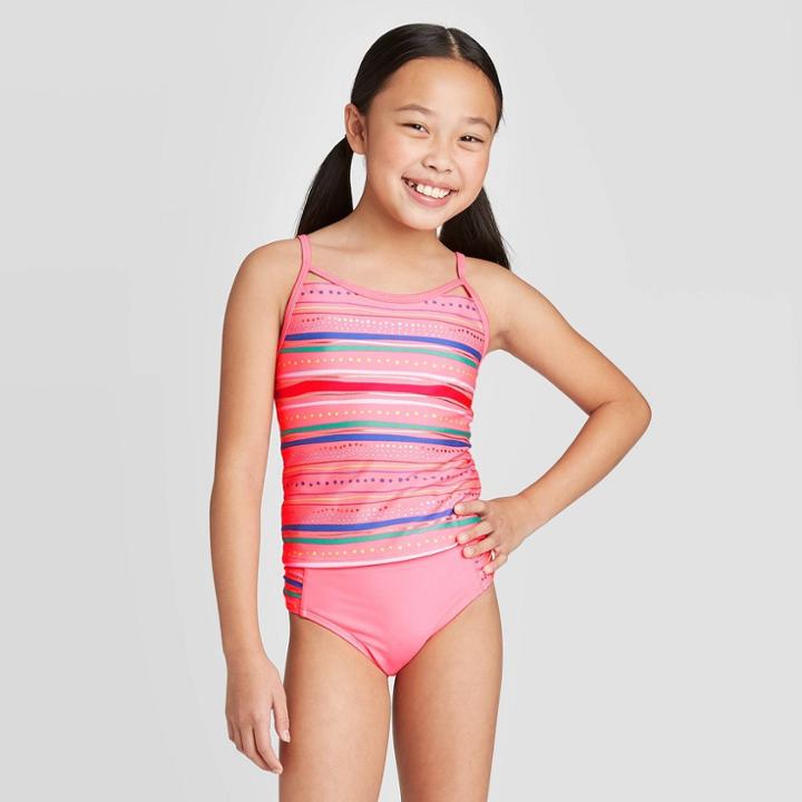 Girls' Springtime Fun Tankini Set - Cat & Jack Pink