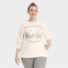 Creative Action Network Women's Yellowstone Plus Size Graphic Sweatshirt - Off-white