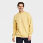 Men's Standard Fit Crewneck Pullover Sweatshirt - Goodfellow & Co Yellow