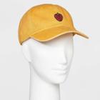Washed Canvas Strawberry Icon Baseball Hat - Wild Fable Beige