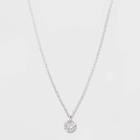 Sterling Silver With Cubic Zirconium Necklace - A New Day Silver, Women's