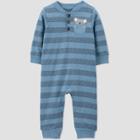 Baby Boys' Koala Striped Romper - Just One You Made By Carter's Blue Newborn