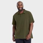 Men's Short Sleeve Polo Shirt - All In Motion Deep Olive