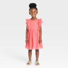 Toddler Girls' Polka Dots Tulle Dress - Cat & Jack Pink