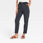 Women's High-rise Tapered Pants - Universal Thread Black