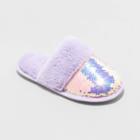 Girls' Zoie Flip Sequin Slide Slippers - Cat & Jack Blue