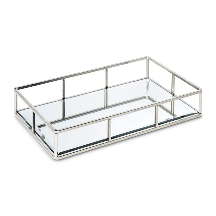 88 Main 12 Glass Inset Jewelry Storage Silver