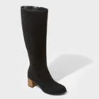 Women's Marlee Knee High Heeled Boots - Universal Thread Black