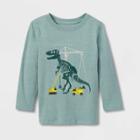 Toddler Boys' Dino Construction Long Sleeve Graphic T-shirt - Cat & Jack Green