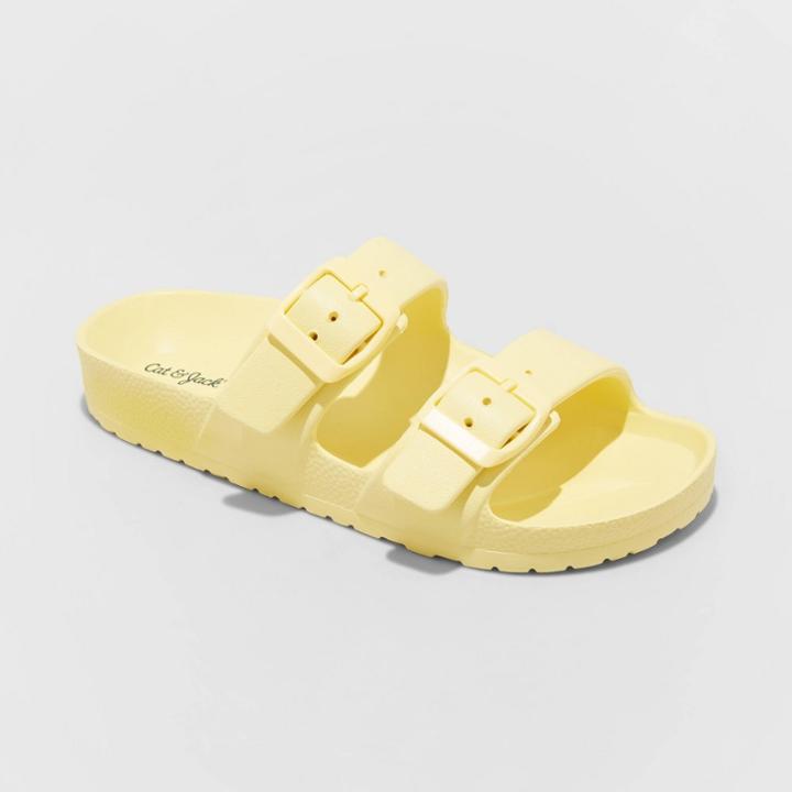 Kids' Noa Slip-on Footbed Sandals - Cat & Jack Yellow