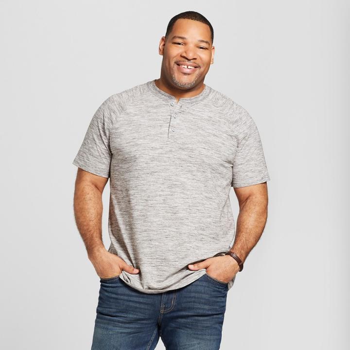 Men's Big & Tall Short Sleeve Henley Shirt - Goodfellow & Co Grays Harbor