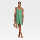 Women's Razor Back Knit Tank Dress - Universal Thread Green