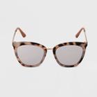 Women's Butterfly Cateye Sunglasses - A New Day Brown