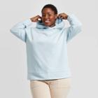 Women's Plus Size Essential Hoodie - Ava & Viv Blue X