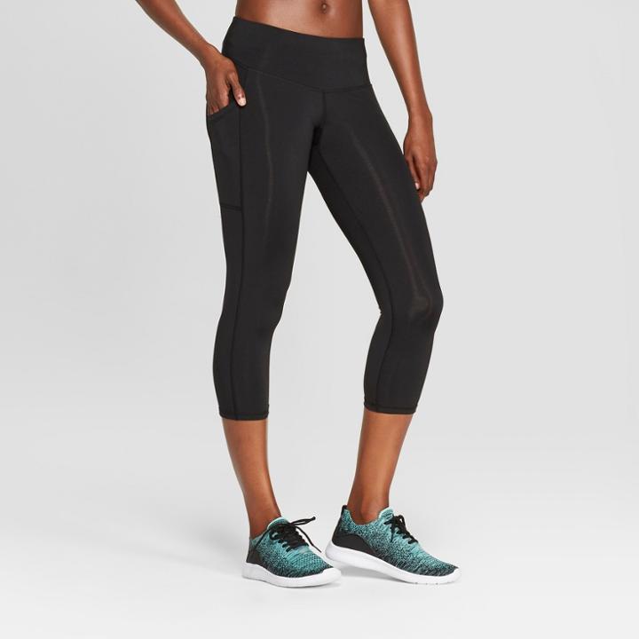 Women's Training Mid-rise Capri Leggings 20 - C9 Champion Black S,