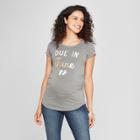 Maternity Due In June Short Sleeve Graphic T-shirt - Grayson Threads Charcoal Gray M, Infant Girl's