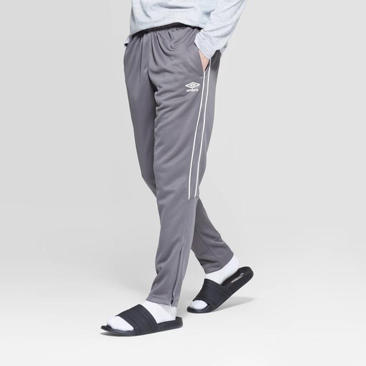 Umbro Men's Training Pants - Industrial Gray/white