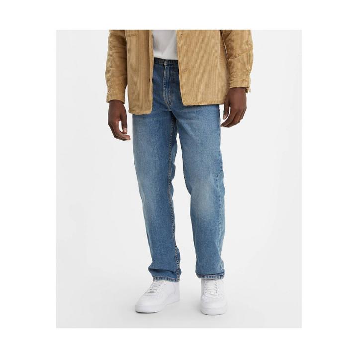 Levi's Men's Tall 550 Straight Fit Jeans - Light Blue Denim