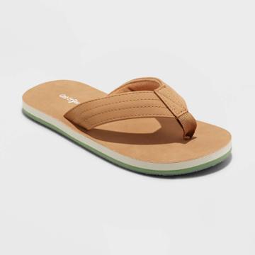 Boys' Cal Slip-on Flip Flop Sandals - Cat & Jack Tan