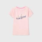 Girls' Short Sleeve Flip Sequin 'brighter Rainbow' T-shirt - Cat & Jack