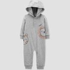 Baby Boys' Lion Tiger Hood Romper - Just One You Made By Carter's Gray Newborn