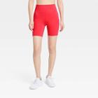 Women's Sculpt Bike Shorts 7- All In Motion Cherry Red