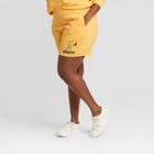 Women's Peanuts Graphic Jogger Shorts - Yellow