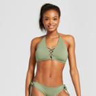 Women's Strappy High Neck Halter Bikini Top - Mossimo Spring