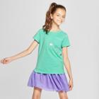 Girls' Sloth Short Sleeve Pocket T-shirt - Cat & Jack Green