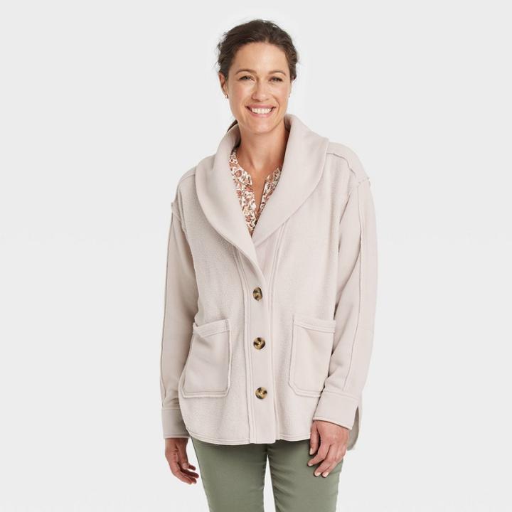 Women's Button-front Jacket - Knox Rose Cream