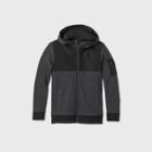 Boys' Premium Fleece Full Zip Hoodie Sweatshirt - All In Motion Black