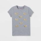 Girls' 'pandas' Short Sleeve Graphic T-shirt - Cat & Jack Heather Gray