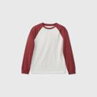 Boys' Long Sleeve Baseball T-shirt - Cat & Jack Red/cream