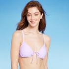 Women's Tie Detail Underwire Bikini Top - Wild Fable Lilac Purple Xxs