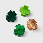 No Brand Glitter Clover Claw Hair Clips Set