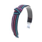 Girls' Shimmer Stripe Knot Headband - Cat & Jack Navy (blue)
