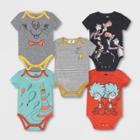 Baby Boys' 5pk Dr. Seuss Knit Short Sleeve Bodysuit - Newborn