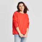 Women's Crewneck Sweatshirt - Universal Thread Red